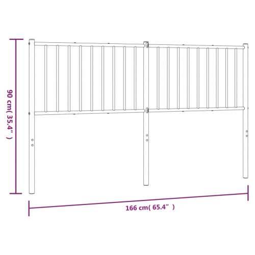Metalno uzglavlje crno 160 cm - Crna 160 cm 1 Cijena