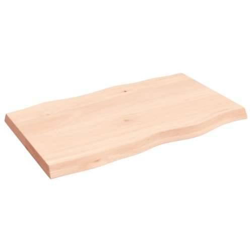 Stolna ploča 100x60x(2-6) cm od hrastovine sa živim rubom - Prirodna 100 x 60 x 6 cm 1 Cijena