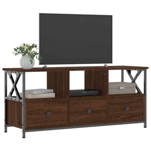 TV ormarić boja smeđeg hrasta 102x33x45 cm od drva i željeza - Smeđi hrast 1 102 cm Cijena