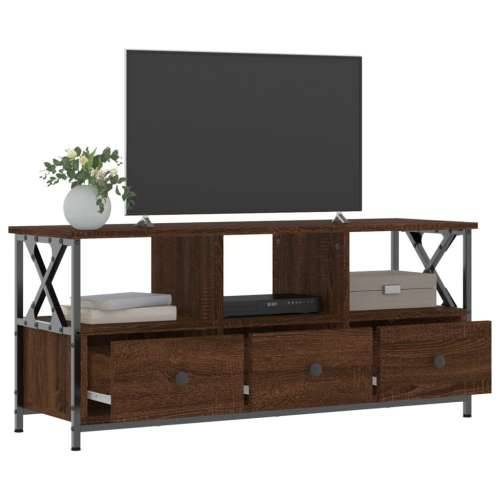 TV ormarić boja smeđeg hrasta 102x33x45 cm od drva i željeza - Smeđi hrast 1 102 cm Cijena