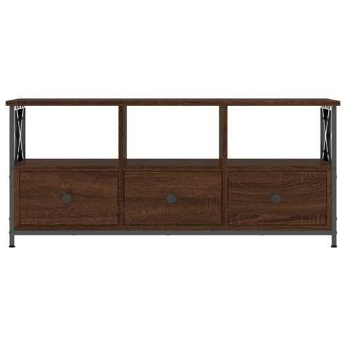 TV ormarić boja smeđeg hrasta 102x33x45 cm od drva i željeza - Smeđi hrast 1 102 cm Cijena