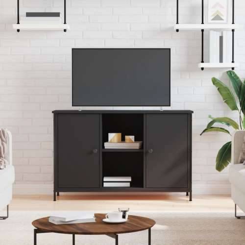 TV ormarić crni 100 x 35 x 65 cm od konstruiranog drva - Crna 1 Cijena