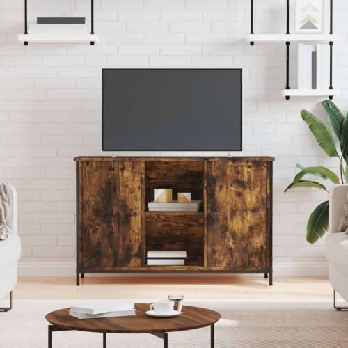 TV ormarić boja dimljenog hrasta 100x35x65 cm konstruirano drvo - Dimljeni hrast 1 Cijena