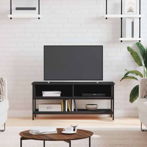 TV ormarić crni 100 x 35 x 45 cm od konstruiranog drva - Crna 1 Cijena