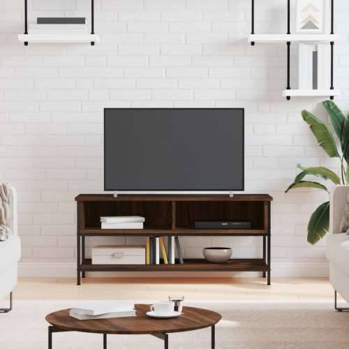 TV ormarić boja smeđeg hrasta 100x35x45 cm konstruirano drvo - Smeđi hrast 1 Cijena