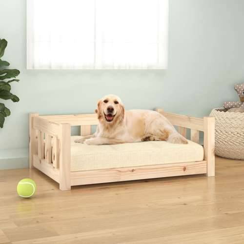 Krevet za pse 75,5 x 55,5 x 28 cm od masivne borovine Cijena