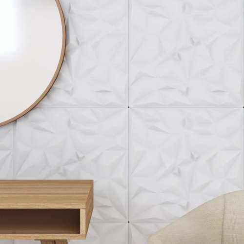 Zidni paneli 12 kom bijeli 50 x 50 cm XPS 3 m² uzorak ametista - Bijela 12 Cijena