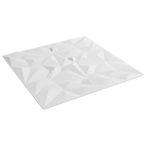 Zidni paneli 12 kom bijeli 50 x 50 cm XPS 3 m² uzorak ametista - Bijela 12 Cijena
