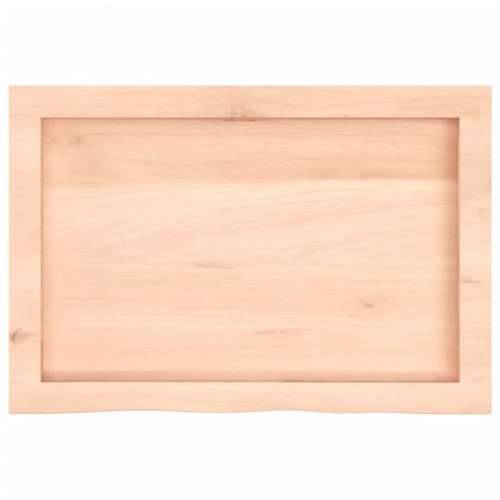 Zidna polica 60x40x(2-4) cm neobrađena masivna hrastovina - Prirodna 60 x 40 x 4 cm 1 Cijena