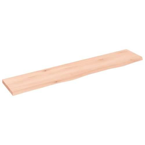Zidna polica 100 x 20 x 2 cm od neobrađene masivne hrastovine - Prirodna 100 x 20 x 2 cm 1 Cijena
