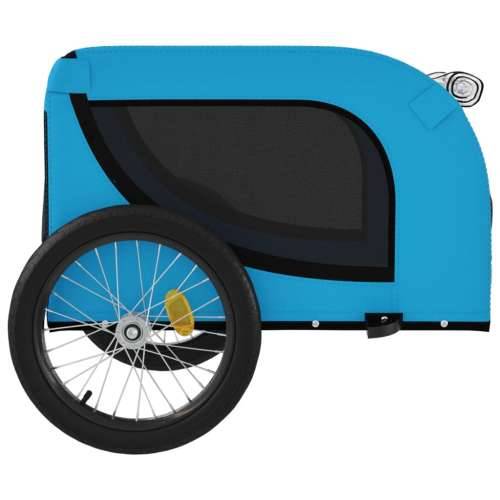 Prikolica za bicikl za ljubimce plavo-crna od tkanine i željeza Cijena