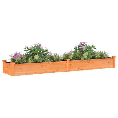 Povišena gredica - Vrtna gredica s oblogom smeđa 240x45x25 cm od jelovine - Smeđa 240 x 45 x 25 cm 1 Cijena