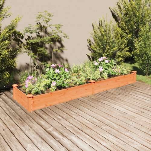Povišena gredica - Vrtna gredica s oblogom smeđa 240x60x25 cm od jelovine - Smeđa 240 x 60 x 25 cm 1 Cijena