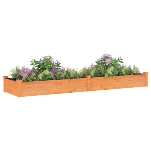 Povišena gredica - Vrtna gredica s oblogom smeđa 240x60x25 cm od jelovine - Smeđa 240 x 60 x 25 cm 1 Cijena