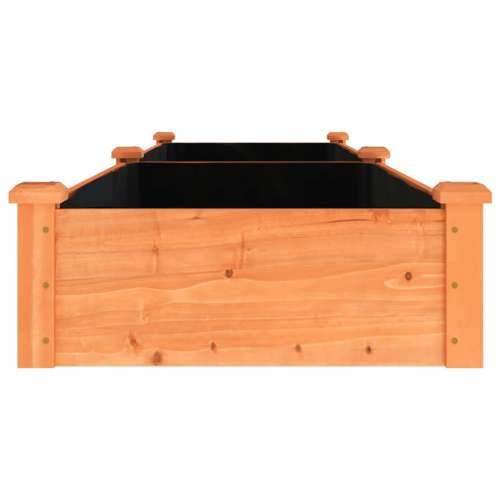 Povišena gredica - Vrtna gredica s oblogom smeđa 240x60x25 cm od jelovine - Smeđa 240 x 60 x 25 cm 1 Cijena