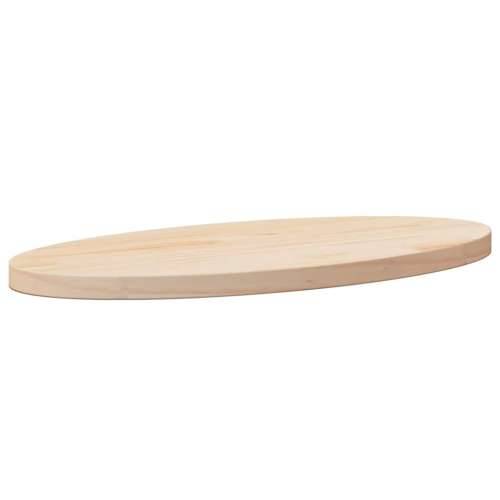 Ploča za stol 60 x 30 x 2,5 cm od masivne borovine ovalna - Prirodna 60 x 30 x 2.5 cm 1 Cijena