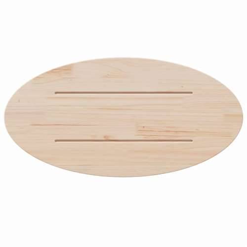 Ploča za stol 60 x 30 x 2,5 cm od masivne borovine ovalna - Prirodna 60 x 30 x 2.5 cm 1 Cijena