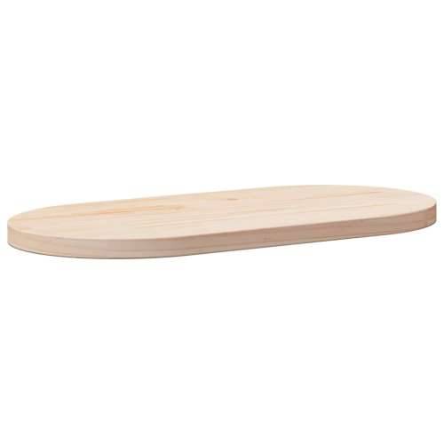 Ploča za stol 60 x 30 x 2,5 cm od masivne borovine ovalna - Prirodna 60 x 30 x 2.5 cm 1 Cijena