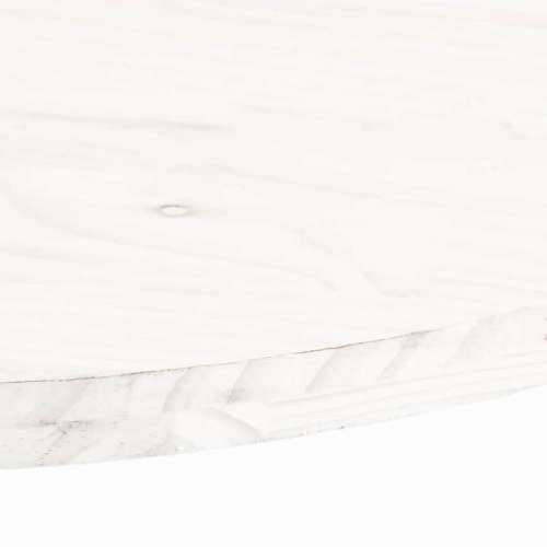 Ploča za stol bijela 60x30x2,5 cm od masivne borovine ovalna - Bijela 60 x 30 x 2.5 cm 1 Cijena
