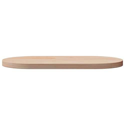 Ploča za stol 70 x 35 x 2,5 cm od masivne borovine ovalna - Prirodna 70 x 35 x 2.5 cm 1 Cijena