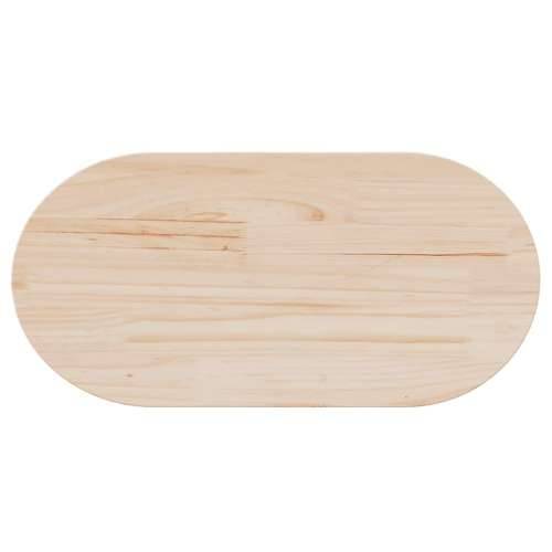 Ploča za stol 70 x 35 x 2,5 cm od masivne borovine ovalna - Prirodna 70 x 35 x 2.5 cm 1 Cijena