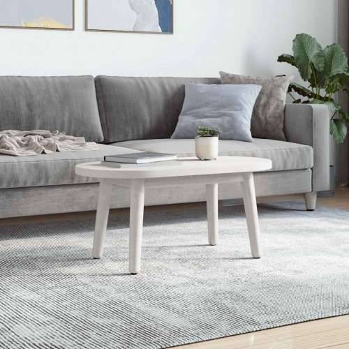 Ploča za stol bijela 70x35x2,5 cm od masivne borovine ovalna - Bijela 70 x 35 x 2.5 cm 1 Cijena