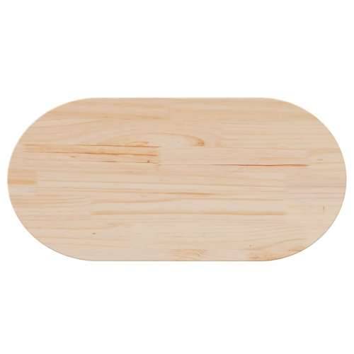Ploča za stol 80 x 40 x 2,5 cm od masivne borovine ovalna - Prirodna 80 x 40 x 2.5 cm 1 Cijena