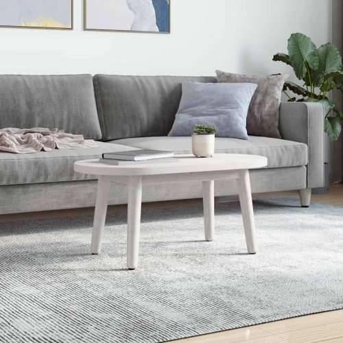 Ploča za stol bijela 80x40x2,5 cm od masivne borovine ovalna - Bijela 80 x 40 x 2.5 cm 1 Cijena