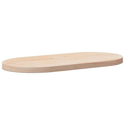 Ploča za stol 90 x 45 x 2,5 cm od masivne borovine ovalna - Prirodna 90 x 45 x 2.5 cm 1 Cijena