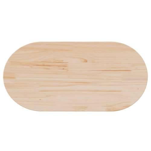 Ploča za stol 90 x 45 x 2,5 cm od masivne borovine ovalna - Prirodna 90 x 45 x 2.5 cm 1 Cijena