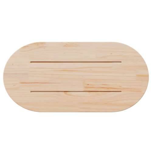 Ploča za stol bijela 90x45x2,5 cm od masivne borovine ovalna - Bijela 90 x 45 x 2.5 cm 1 Cijena