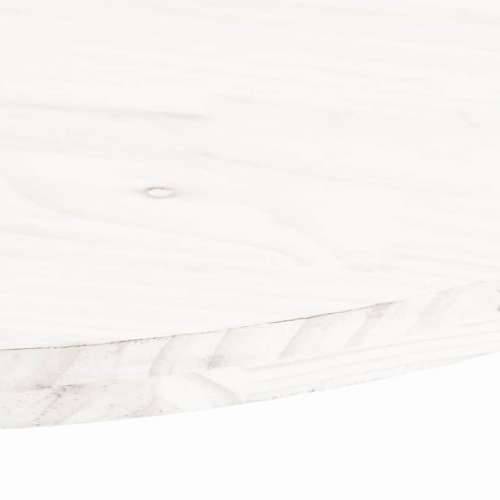 Ploča za stol bijela 90x45x2,5 cm od masivne borovine ovalna - Bijela 90 x 45 x 2.5 cm 1 Cijena