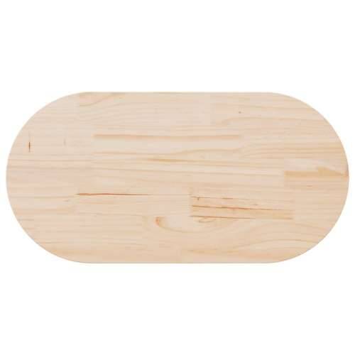 Ploča za stol 100 x 50 x 2,5 cm od masivne borovine ovalna - Prirodna 100 x 50 x 2.5 cm 1 Cijena