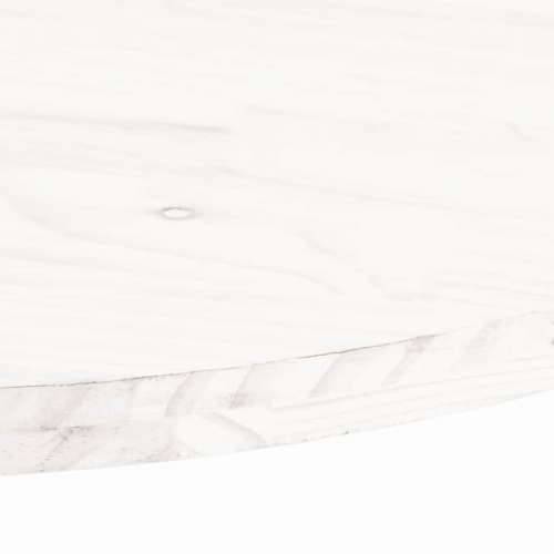 Ploča za stol bijela 100x50x2,5 cm od masivne borovine ovalna - Bijela 100 x 50 x 2.5 cm 1 Cijena