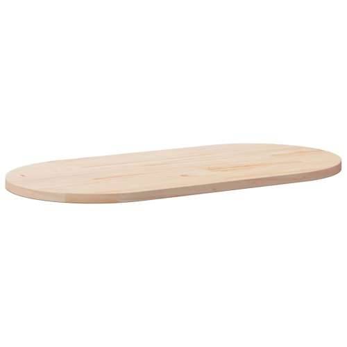 Ploča za stol 110 x 55 x 2,5 cm od masivne borovine ovalna - Prirodna 110 x 55 x 2.5 cm 1 Cijena