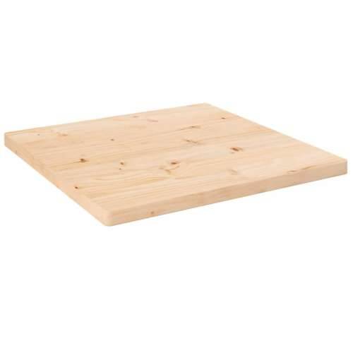Ploča za stol 40 x 40 x 2,5 cm od masivne borovine četvrtasta - Prirodna 40 x 40 x 2.5 cm 1 Cijena
