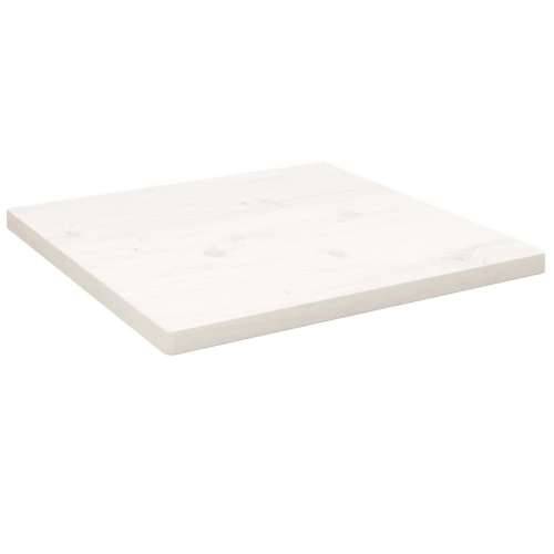 Ploča za stol bijela 40x40x2,5 cm masivna borovina četvrtasta - Bijela 40 x 40 x 2.5 cm 1 Cijena