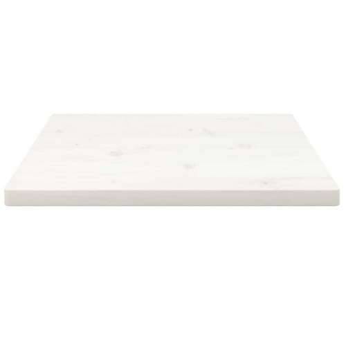 Ploča za stol bijela 40x40x2,5 cm masivna borovina četvrtasta - Bijela 40 x 40 x 2.5 cm 1 Cijena