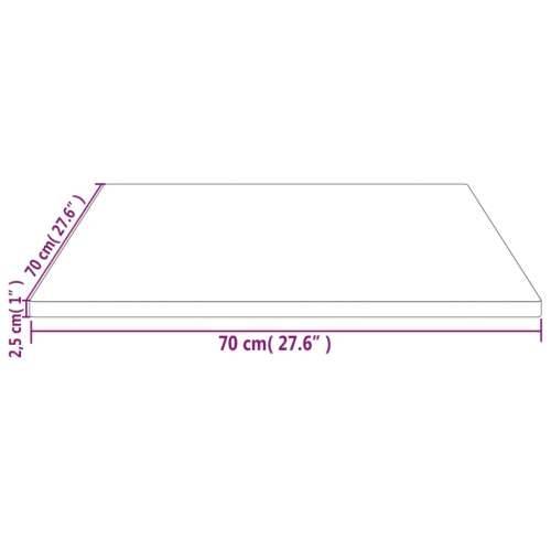 Ploča za stol bijela 70x70x2,5 cm masivna borovina četvrtasta - Bijela 70 x 70 x 2.5 cm 1 Cijena
