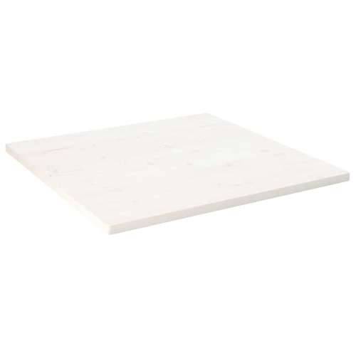 Ploča za stol bijela 80x80x2,5 cm masivna borovina četvrtasta - Bijela 80 x 80 x 2.5 cm 1 Cijena