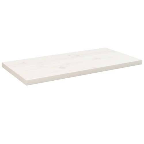Ploča za stol bijela 80x40x2,5 cm masivna borovina pravokutna - Bijela 80 x 40 x 2.5 cm 1 Cijena