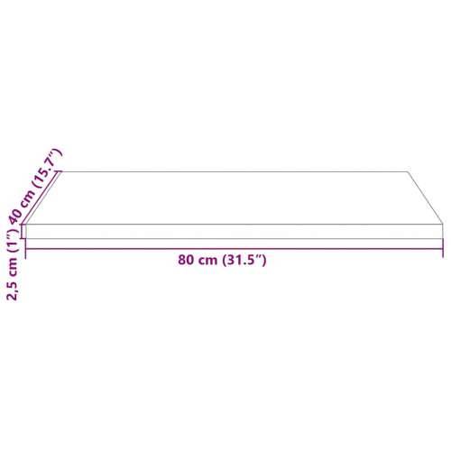 Ploča za stol bijela 80x40x2,5 cm masivna borovina pravokutna - Bijela 80 x 40 x 2.5 cm 1 Cijena