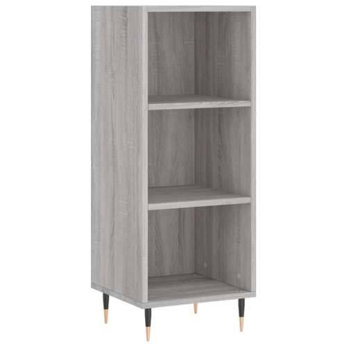 Komoda boja hrasta sonome 34,5x32,5x90 cm konstruirano drvo - Sivi hrast sonoma 1 Cijena