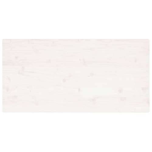 Ploča za stol bijela 100x50x2,5 cm masivna borovina pravokutna - Bijela 100 x 50 x 2.5 cm 1 Cijena