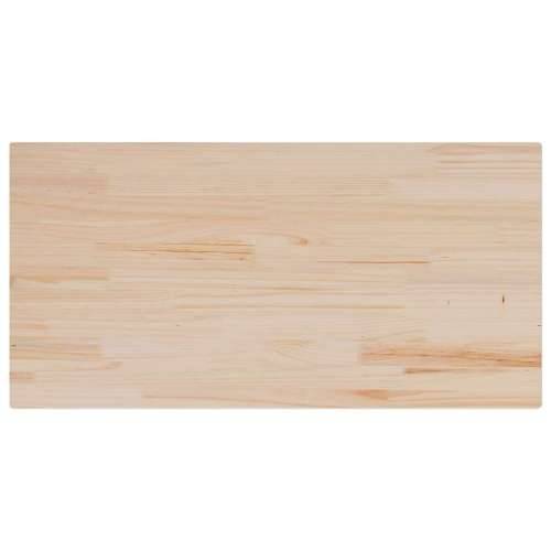 Ploča za stol 110 x 55 x 2,5 cm od masivne borovine pravokutna - Prirodna 110 x 55 x 2.5 cm 1 Cijena