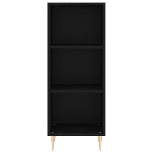 Komoda crna 34,5 x 32,5 x 90 cm od konstruiranog drva - Crna 1 Cijena