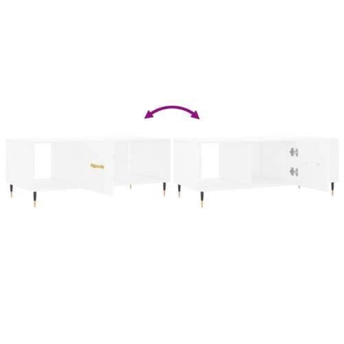 Stolić za kavu bijeli 102 x 50 x 40 cm od konstruiranog drva - Bijela 1 Cijena
