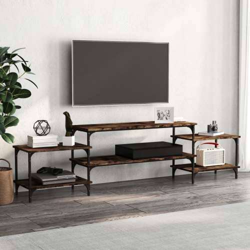 TV ormarić boja dimljenog hrasta 197x35x52 cm konstruirano drvo - Dimljeni hrast 1 197 cm Cijena