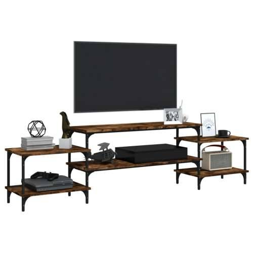 TV ormarić boja dimljenog hrasta 197x35x52 cm konstruirano drvo - Dimljeni hrast 1 197 cm Cijena