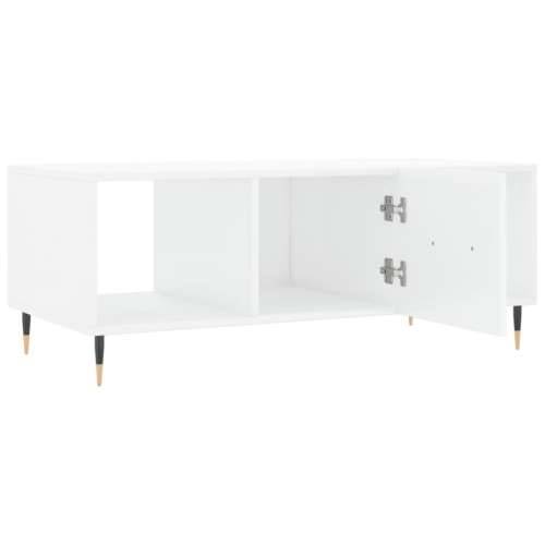 Stolić za kavu sjajni bijeli 102 x 50 x 40 cm konstruirano drvo - Visoko sjajno bijela 1 Cijena